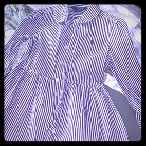 Ralph Lauren purple shirt dress